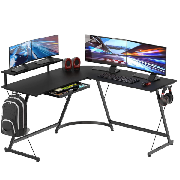 Desk with Monitor Stand